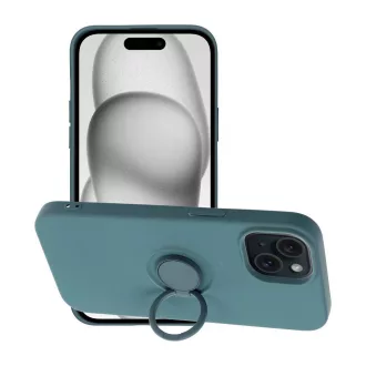 Silicone Ring tok iPhone 15  zöld