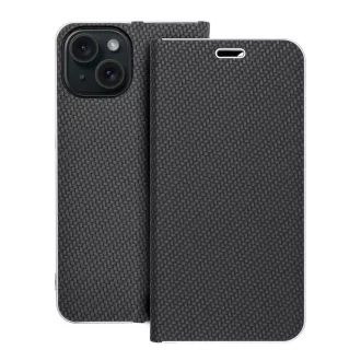 Luna Carbon Flip tok iPhone 15 fekete