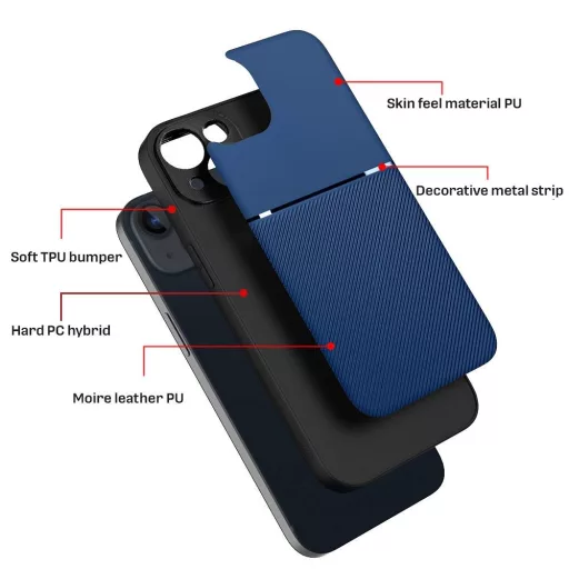 Noble tok iPhone 15  kék