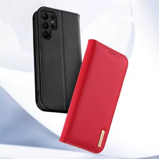 DUX DUCIS Flip tok kártyatartóval HIVO  SAMSUNG S23 Plus piros