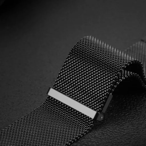 DUX DUCIS MILANESE mágneses rozsdamentes acél szíj Apple Watch 38 / 40 / 41 mm fekete