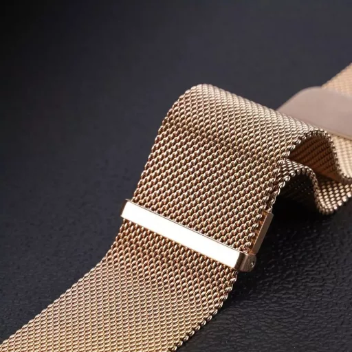 DUX DUCIS MILANESE mágneses rozsdamentes acél szíj 20 mm arany