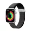 DUX DUCIS MIXTURE II rugalmas fonott szíj Apple Watch 42 / 44 / 45 mm fekete