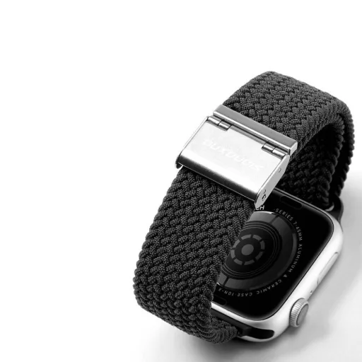 DUX DUCIS MIXTURE II rugalmas fonott szíj Apple Watch 42 / 44 / 45 mm fekete