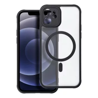   Full Matte Mag Cover tok iPhone 12  Magsafe kompatibilis fekete