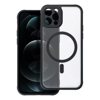   Full Matte Mag Cover tok iPhone 12 PRO  Magsafe kompatibilis fekete