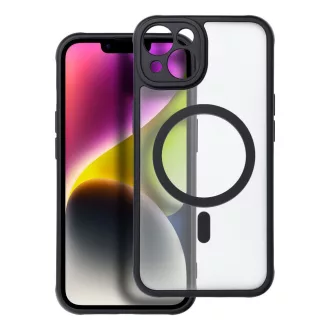   Full Matte Mag Cover tok iPhone 14  Magsafe kompatibilis fekete