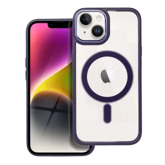 Color Edge Mag Cover tok iPhone 14 MagSafe kompatibilis lila
