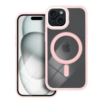   Color Edge Mag Cover tok iPhone 15  Magsafe kompatibilis rózsaszín