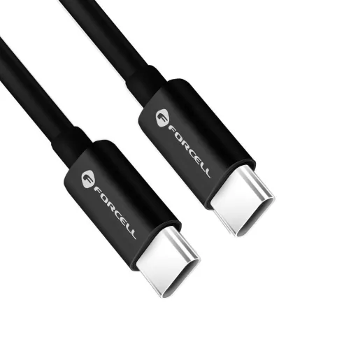 Forcell F-Energy USB-C – USB-C töltőkábel C338 QC4.0 PD 3A 60W 0,25 m fekete
