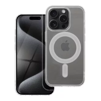   Clear Mag Cover tok iPhone 15 PRO  (STR) Magsafe kompatibilis átlátszó