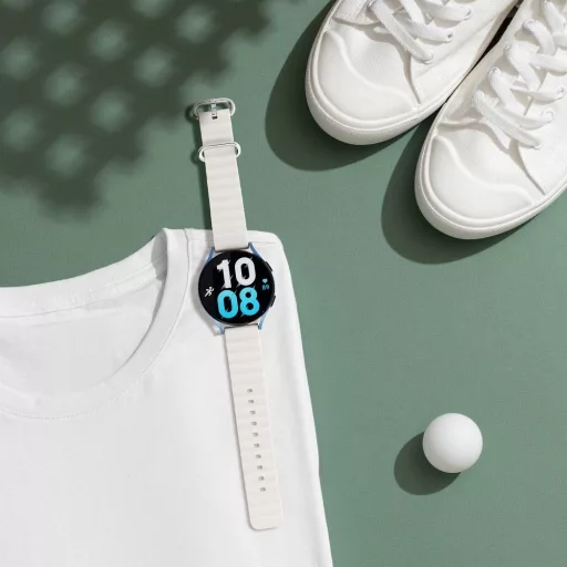 Forcell F-Design FS01 szilikon szíj lyukakkal Samsung Galaxy Watch 20 mm stellar