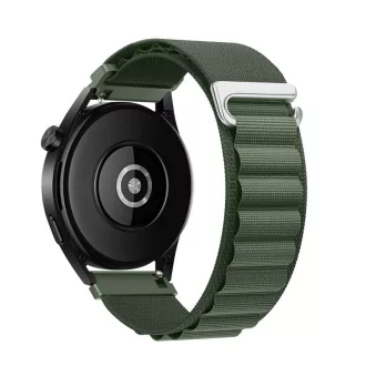   Forcell F-Design FS05 poliészter szálas csatos szíj Samsung Galaxy Watch 22 mm zöld