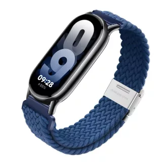   Forcell F-Design FX5 poliészter szálas csatos szíj Xiaomi Mi Band 8 sötétkék