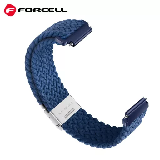 Forcell F-Design FX5 poliészter szálas csatos szíj Xiaomi Mi Band 8 sötétkék