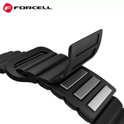 Forcell F-Design FX8 szilikon szíj Xiaomi Mi Band 8 fekete