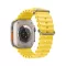 Forcell F-Design FA12 szilikon szíj lyukakkal Apple Watch 42 / 44 / 45 / 49 mm sárga