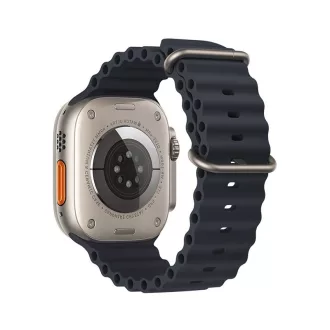   Forcell F-Design FA12 szilikon szíj lyukakkal Apple Watch 38 / 40 / 41 mm kék