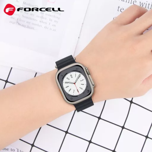 Forcell F-Design FA12 szilikon szíj lyukakkal Apple Watch 38 / 40 / 41 mm kék