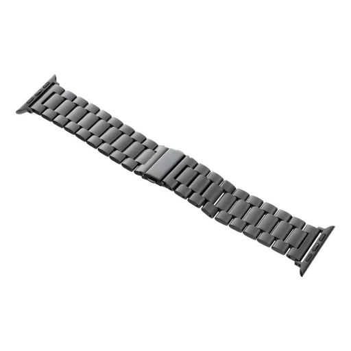 Forcell F-Design FA10 acél csatos szíj Apple Watch 42 / 44 / 45 / 49 mm fekete