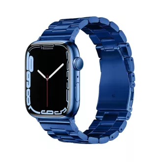   Forcell F-Design FA10 acél csatos szíj Apple Watch 38 / 40 / 41 mm kék