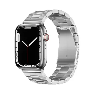   Forcell F-Design FA10 acél csatos szíj Apple Watch 38 / 40 / 41 mm ezüst