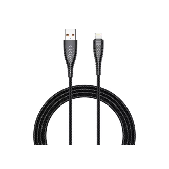   VEGER USB-A – Lightning töltőkábel V105 2,4A 1,2 m fekete