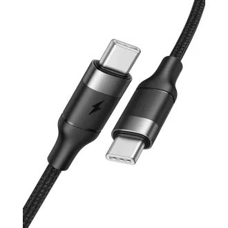 USB-C – USB-C kábel VEGER CC02 PD 5A 100W 1,5 m fekete