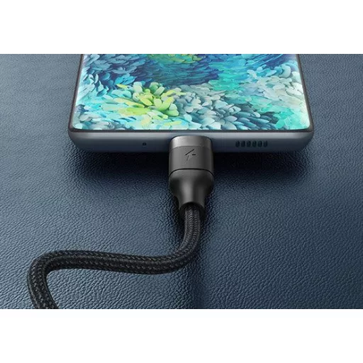 USB-C – USB-C kábel VEGER CC02 PD 5A 100W 1,5 m fekete