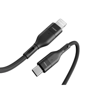 USB-C – Lightning kábel VEGER CL01 PD 3A 27W 1,2 m fekete