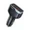 VEGER autós töltő 2×USB-A + 2×Type-C PD QC 3A 66W CC53-2A2C fekete