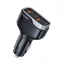 VEGER autós töltő 2×USB-A + 2×Type-C PD QC 3A 66W CC53-2A2C fekete
