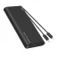Veger powerbank TCE130 (W2503) PD 130W 25000 mAh beépített USB-C / Lightning kábelekkel fekete