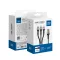 Blue Star 3 az 1-ben USB-A töltőkábel (Lightning / Micro USB / USB-C) 2,4A fonott TFK-DC-010 1,2 m fekete