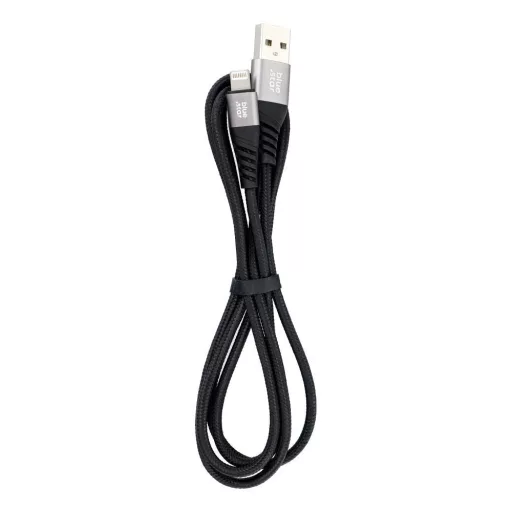 Blue Star USB-A – Lightning töltőkábel TFK-DC-003 fonott 2,4A 1,2 m fekete