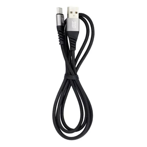 Blue Star USB-A – USB-C töltőkábel TFK-DC-003 fonott PD QC4.0 3A 20W 1,2 m fekete