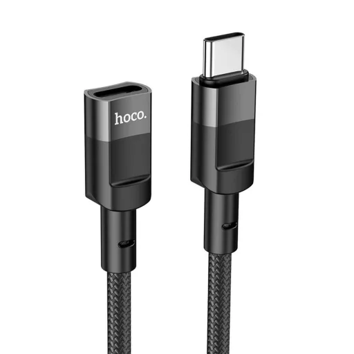 USB-C – USB-C OTG adapter Hoco 3A 1,2 m U107 fekete
