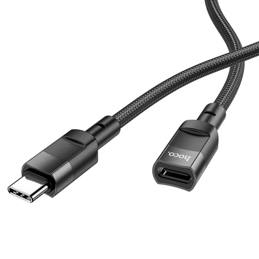 USB-C – USB-C OTG adapter Hoco 3A 1,2 m U107 fekete