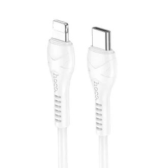 Hoco USB-C – Lightning töltőkábel X37 PD 27W 1 m fehér