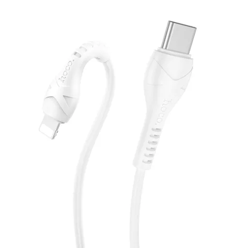 Hoco USB-C – Lightning töltőkábel X37 PD 27W 1 m fehér