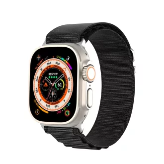 DUX DUCIS GS nylon szíj Apple Watch 38 / 40 / 41 mm fekete