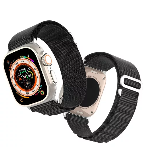 DUX DUCIS GS nylon szíj Apple Watch 38 / 40 / 41 mm fekete