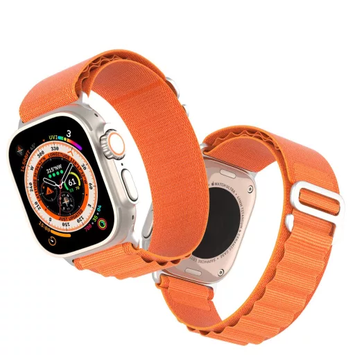 DUX DUCIS GS nylon szíj Apple Watch 38 / 40 / 41 mm narancs