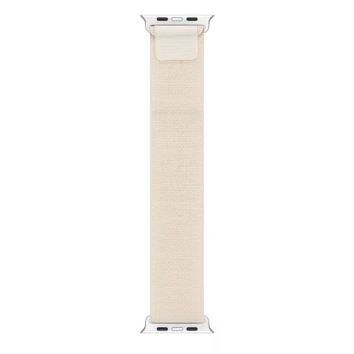 DUX DUCIS GS nylon szíj Apple Watch 38 / 40 / 41 mm platina