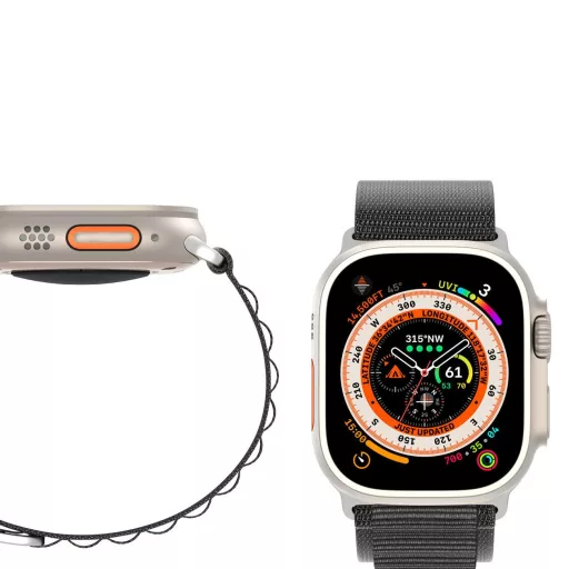 DUX DUCIS GS nylon szíj Apple Watch 42 / 44 / 45 / 49 mm fekete