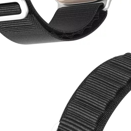 DUX DUCIS GS nylon szíj Apple Watch 42 / 44 / 45 / 49 mm fekete