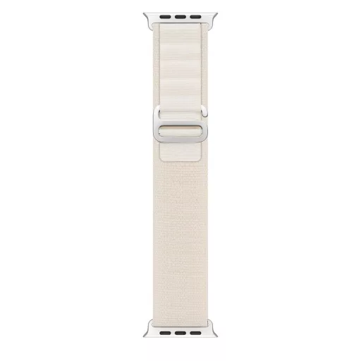 DUX DUCIS GS nylon szíj Apple Watch 42 / 44 / 45 / 49 mm platina