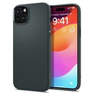 SPIGEN tok LIQUID AIR  iPhone 15 abyss zöld