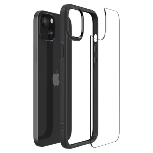 SPIGEN tok ULTRA HYBRID  iPhone 15 Plus matte fekete