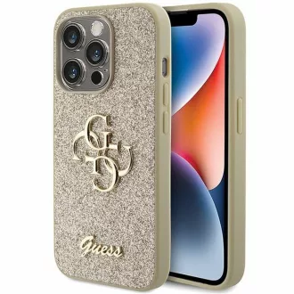   GUESS tok iPhone 15 Pro GUHCP15LHG4SGD (Fixed Glitter Big 4G) arany